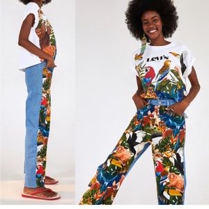 Levi’s Premium x Farm Rio Ribcage Canopy Collage Jeans Size 26